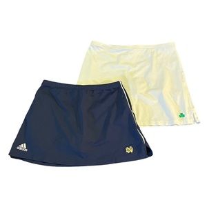 Notre Dame adidas Navy and White Women's Skirts
